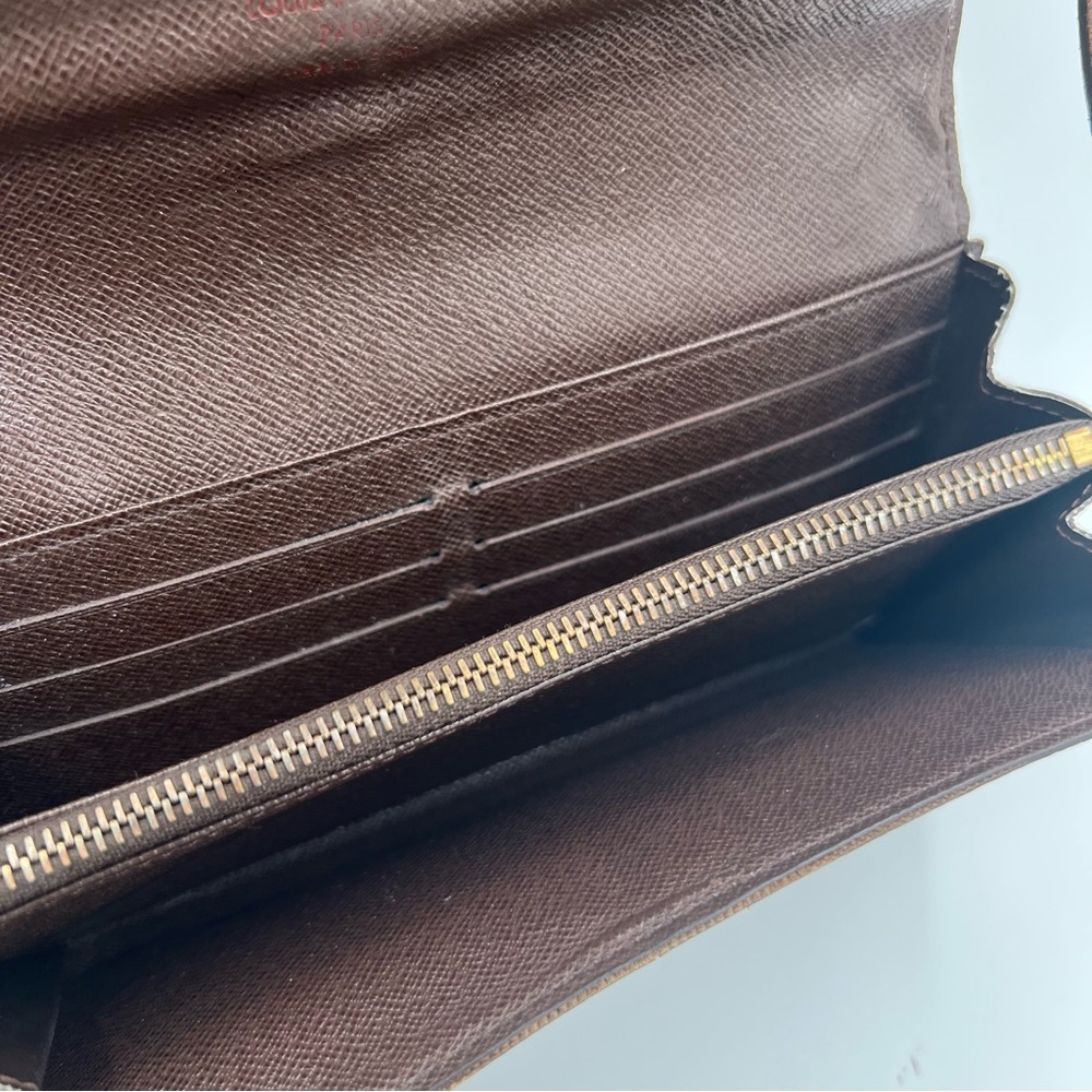 Louis Vuitton Brown Checkered Bag and Wallet Set - Picture 14 of 15